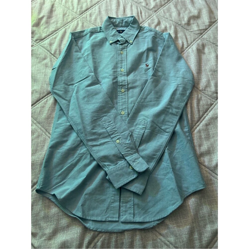 Polo Ralph Lauren: Blue Long Sleeve Dress Shirt - NWOT, Unused, Size XS/TP